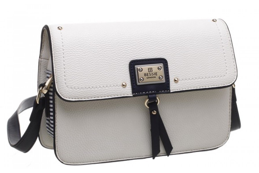 Bessie London BW4279 Ladies Handbag White Hand Footwear Ltd